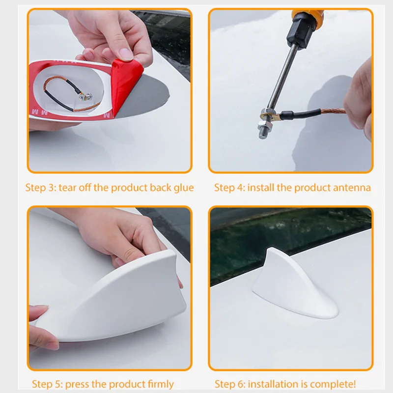 Универсальная автомобильная антенна акулы Авто Внешняя крыша плавник FM/AM