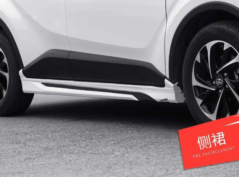 Высокое качество ABS боковые юбки комплект губ сплиттеры бампер крышка подходит