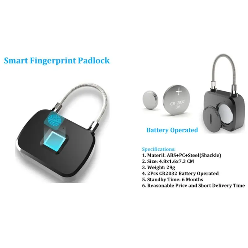 Смарт смарт чехол с защитой от кражи со сканером отпечатков пальцев умный для