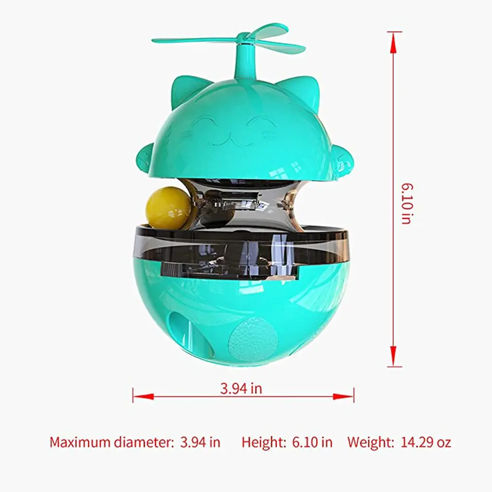 

Cat Toy Adjustable Food Dispensing Cat Puzzle Toy Cat Toy Pet Toy Pet Product Tumbler Toy With Windmill Propeller