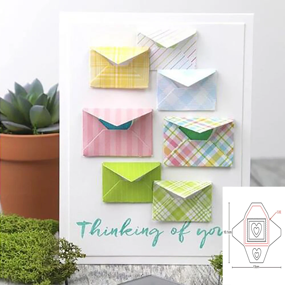 

Envelope Metal Cutting Dies Stencil Template For DIY Scrapbooking Embossing Paper Cards Album Making Decorative Craft Dies Cut