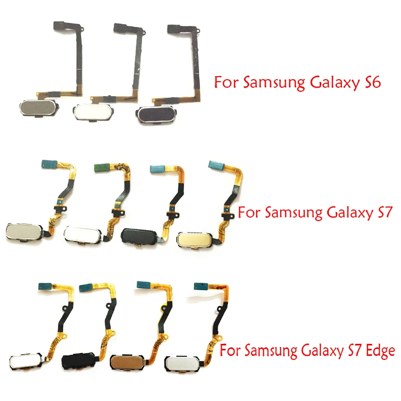 Запасные части для Samsung Galaxy S6 S7 edge кнопка домой сканер отпечатка пальца датчик |