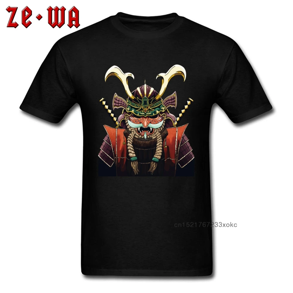 Мужские футболки персонализированные японские Самурайские с принтом черная