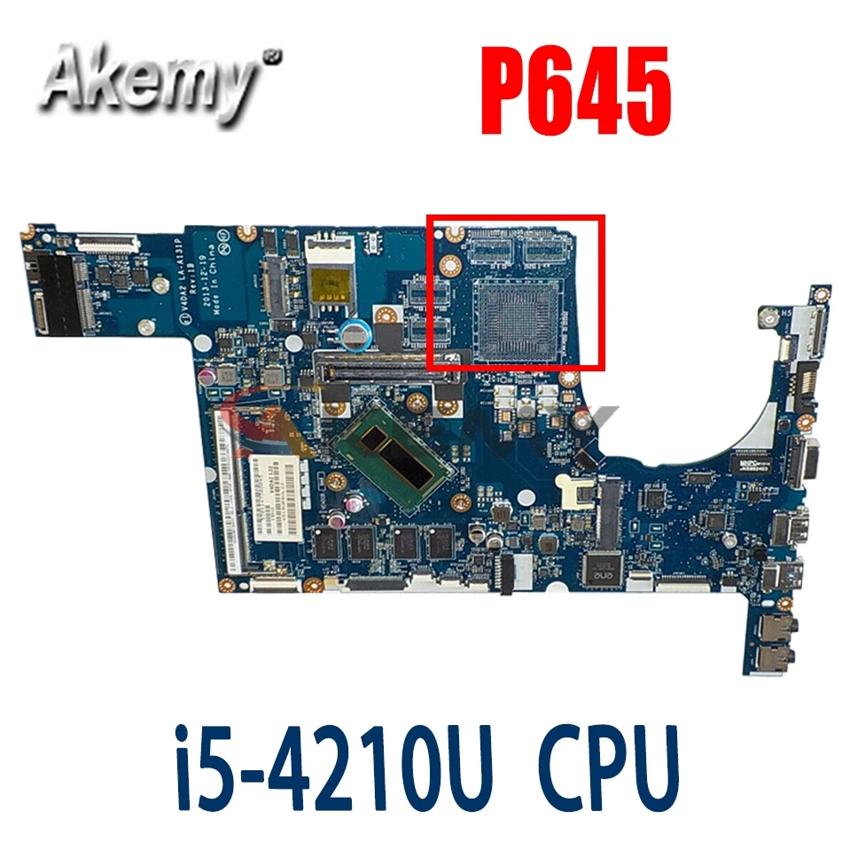 

Akemy For ACER P645 TMP645 Laptop motherboard P645 TMP645 I5-4210U V4DA2 LA-A131P tested good free shipping