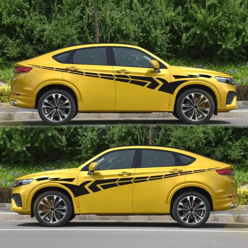 1 пара 340x40 см автомобильные наклейки авто все талии Боковые украшения тела наклейки универсальные аксессуары для стайлинга автомобилей