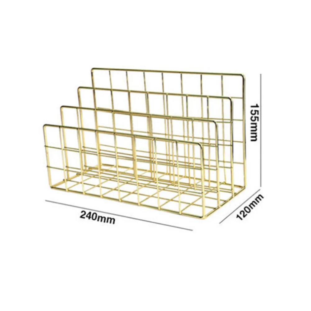 3 х слойная железная полка для хранения книг журналов документов стойка