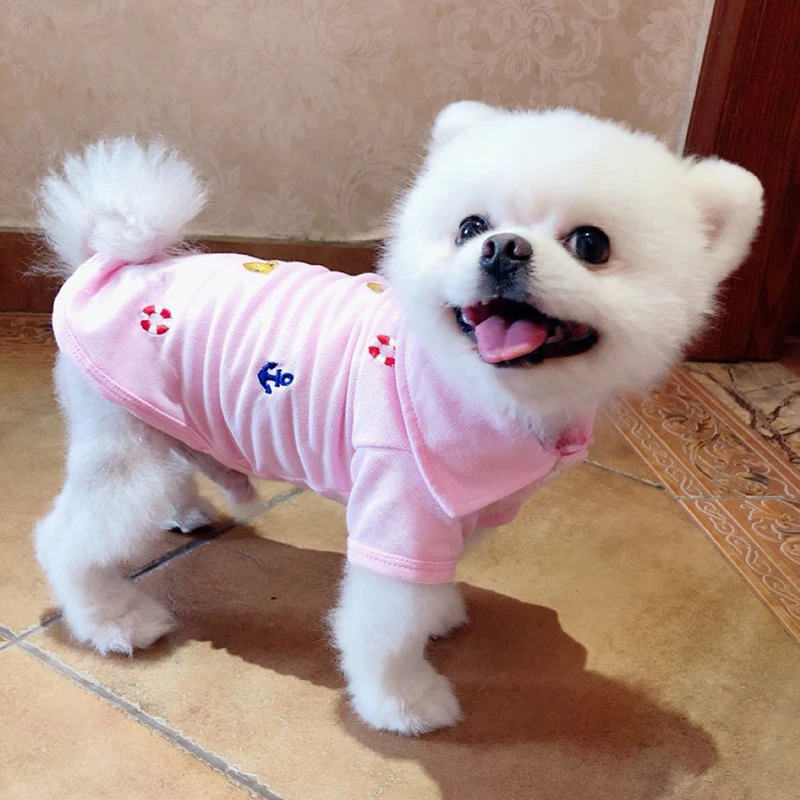 Роскошная Корейская одежда для собак среднего размера милая летняя небольшая