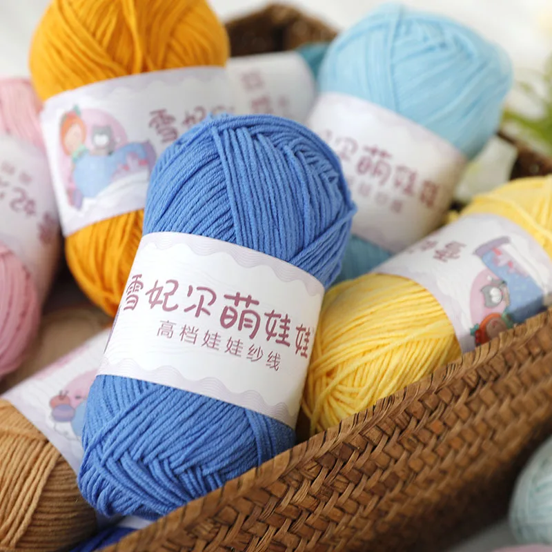 QZLKNIT 40 г/шар 66 цветов привязка на чесаную кожу высокое качество 4 нити молока