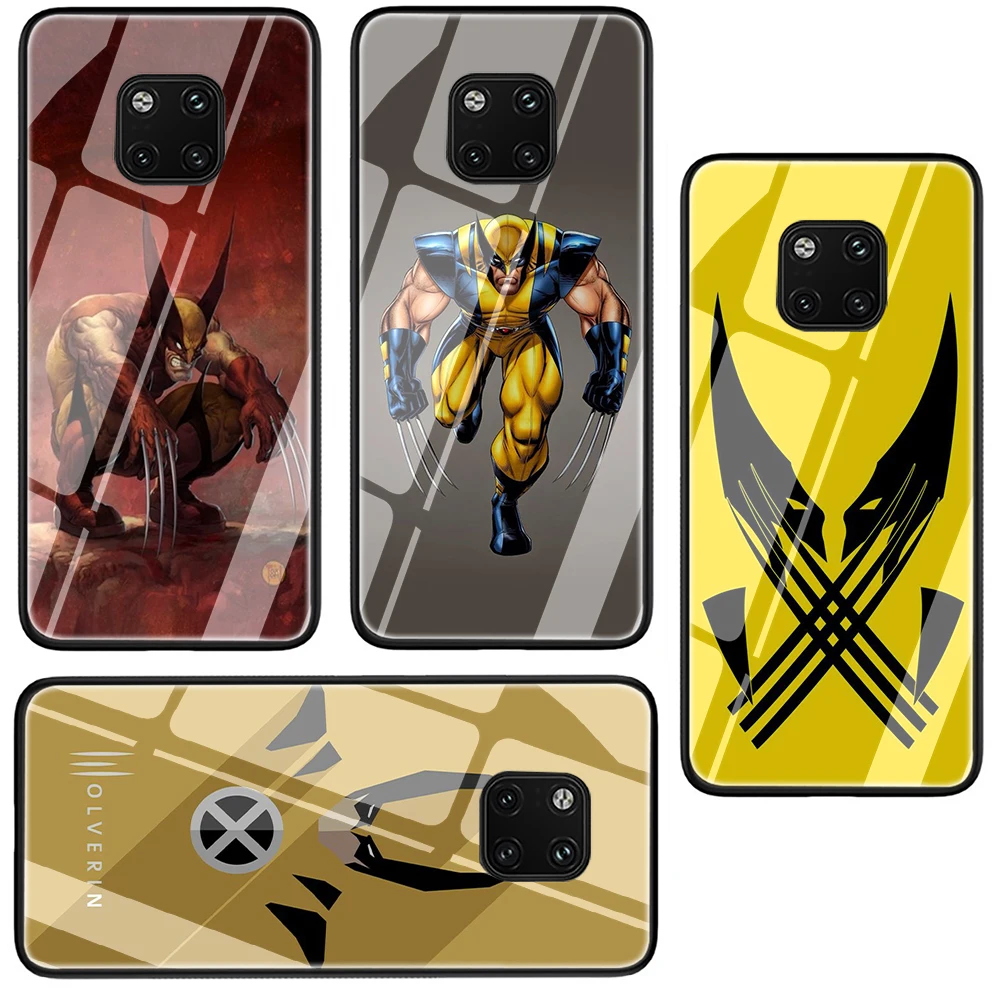 Чехол для телефона из закаленного стекла Marvel Hero Росомаха Huawei P10 P20 P30 Y6 Y9 Honor 8X 7A pro 9