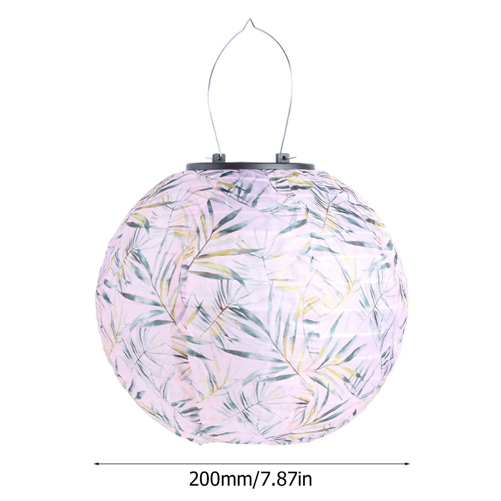 

2pcs Nylon LED Solar Lantern Outdoor Holiday Party Decoration Chandelier Chinese Paper Ball Light Party Holiday Decoration