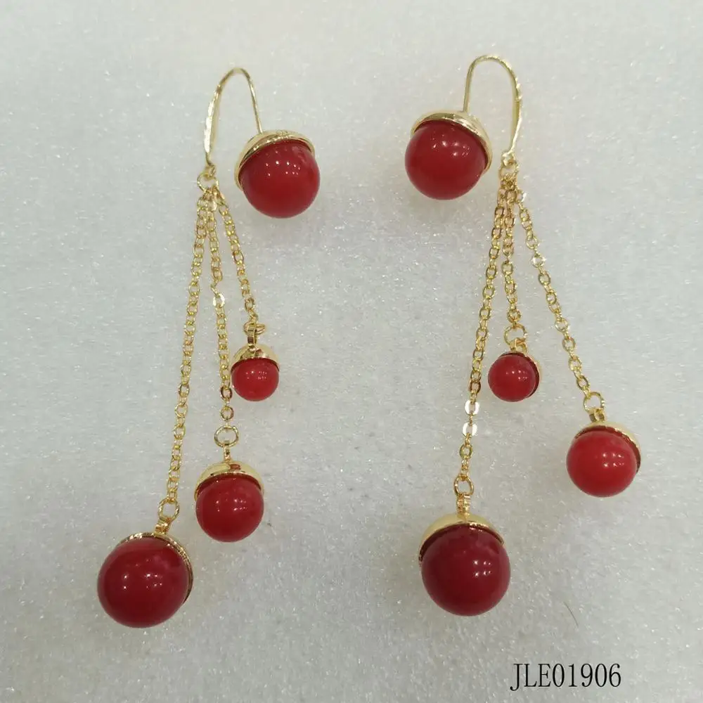 

Модные серьги для женщин с ракушками и бусинами с золотым покрытием