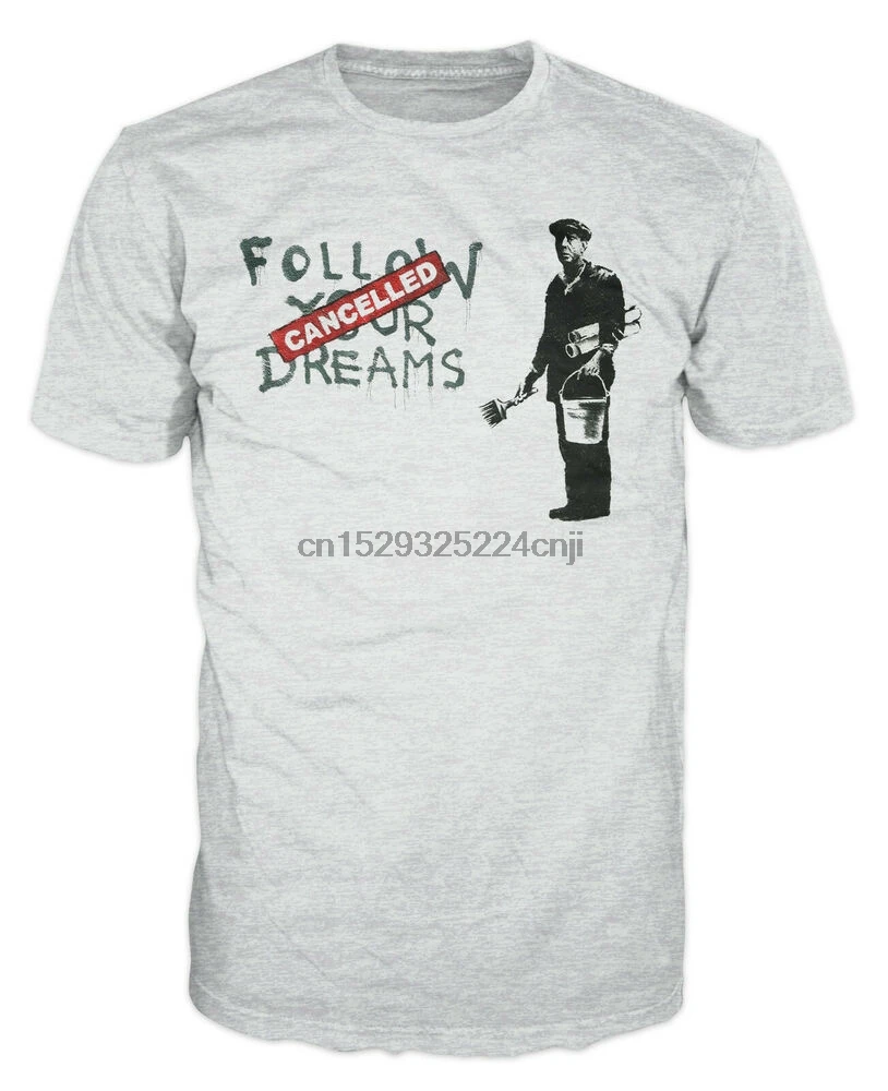 Бэнкси Следуйте вашим мечтам забавное умное городское Искусство граффити Модная