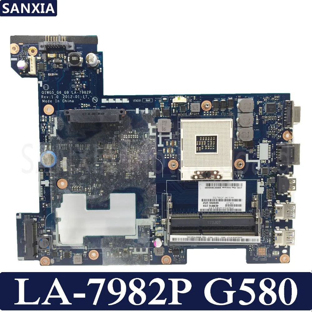 

Материнская плата KEFU QIWG5_G6_G9 LA-7982P для ноутбука Lenovo G580, протестированная оригинальная материнская плата GM