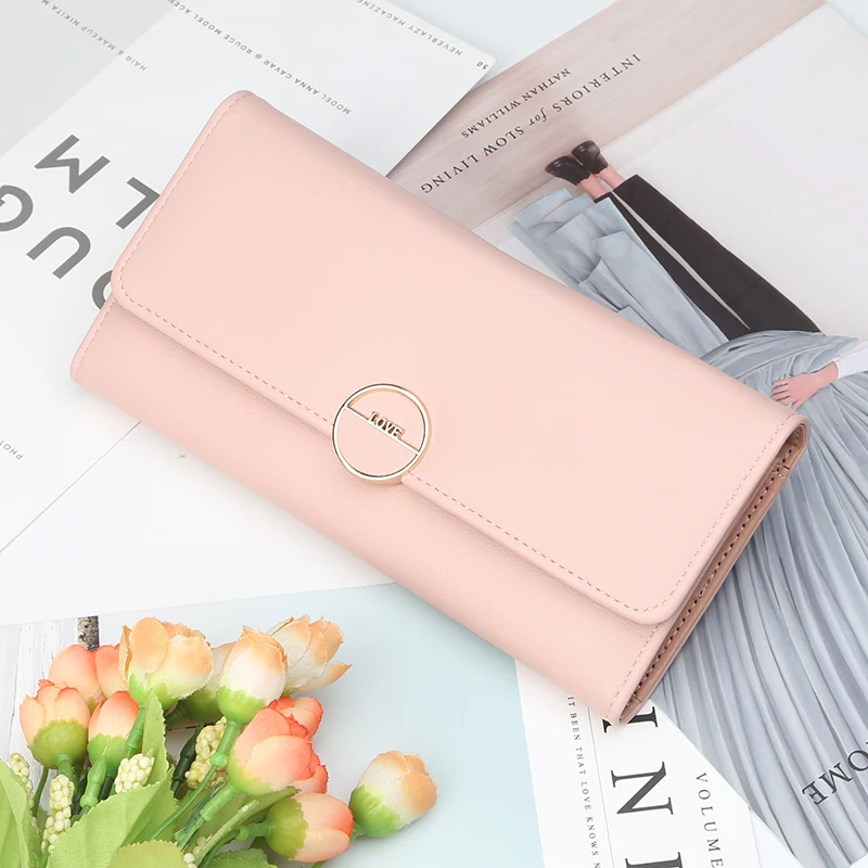 Женский Длинный кошелек с надписью Ms.|Женские кошельки| |