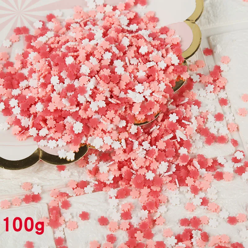 A2208 100g/lot Fimo Polymer Clay Sprinkles for Slime Heart Round Snowflake Star Slices Fake Cake Dessert Decoration DIY Nail Art Craft - Цвет: A2208