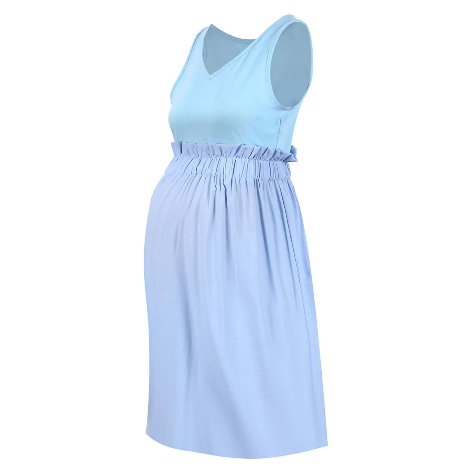 

Fashion Women's Maternity Desses Sleeveless Maternity Nursing Dress Breastfeeding Pregnant Women Clothes платье для беременных