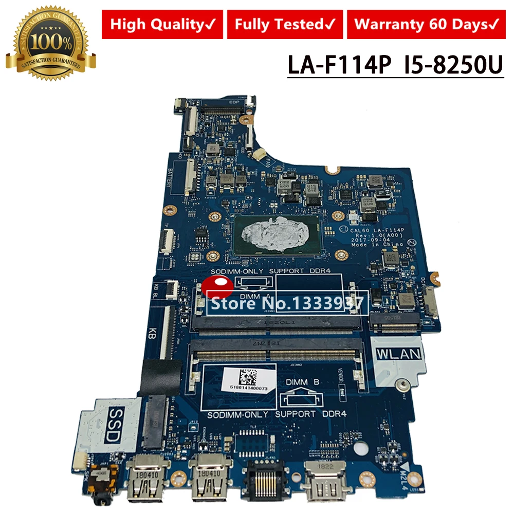 CN 0F7MGJ F7MGJ для Dell OEM Inspiron 15 5570 Материнская плата ноутбука i5 8250U LA F114P карты|Платы