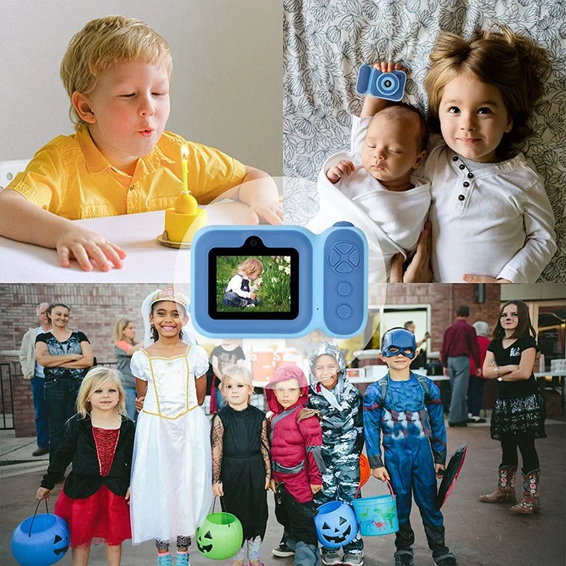 

Creative Children's Portable Video Camera Hd Digital Camera Toy Sports Small Slr Mini 2.0 Inch Camera with 32Gb Sd Card