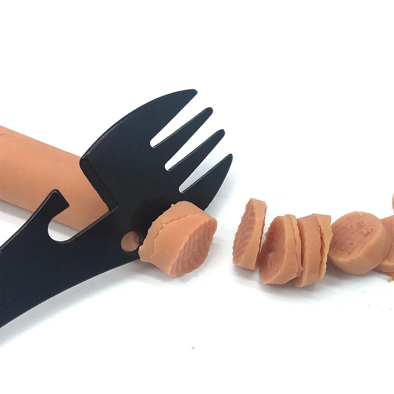 5 в 1 инструмент для выживания на природе вилка резак ложка бутылка/консервный нож