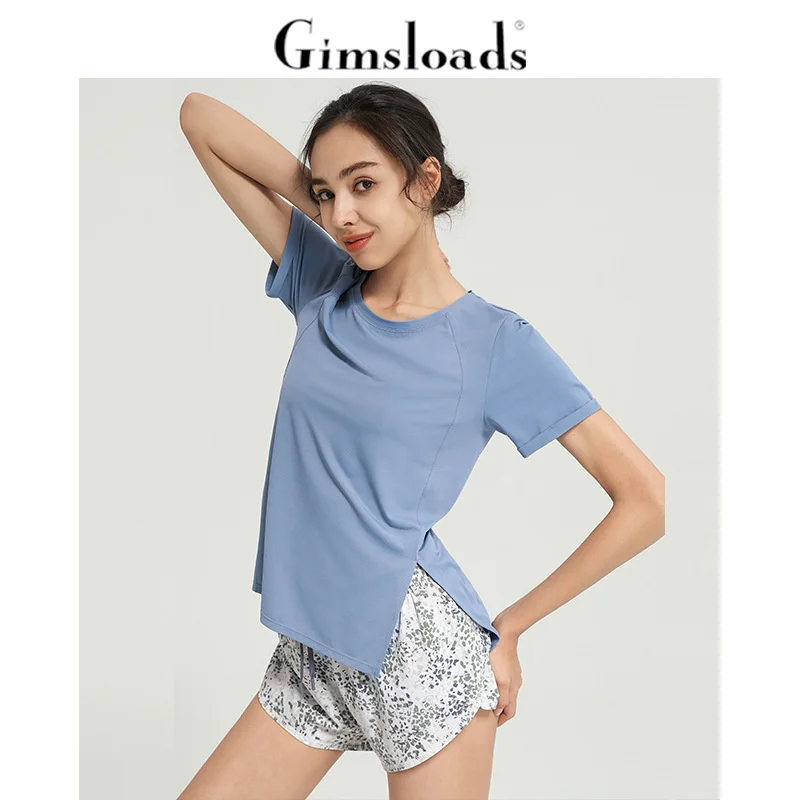 

Loose Sports Top Fitness Suit Running Blouse Mesh Breathable Short Sleeve T-shirt Women's Summer Yoga