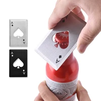 stainless steel spades a bottle opener poker shape bottle opener credit card beer bottle opener kitchen accessories