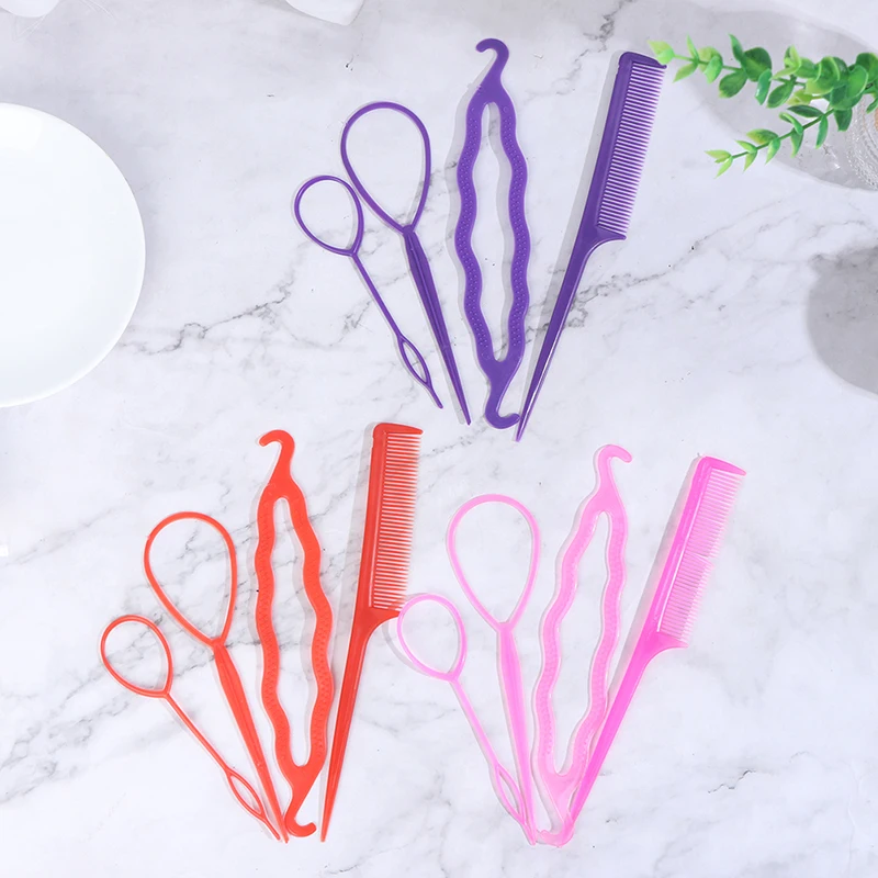

Hair Care Styling Women Girls Ponytail Loop Tail Clip Hair Braid Accessories Fashion Salon Hair Styling Tool