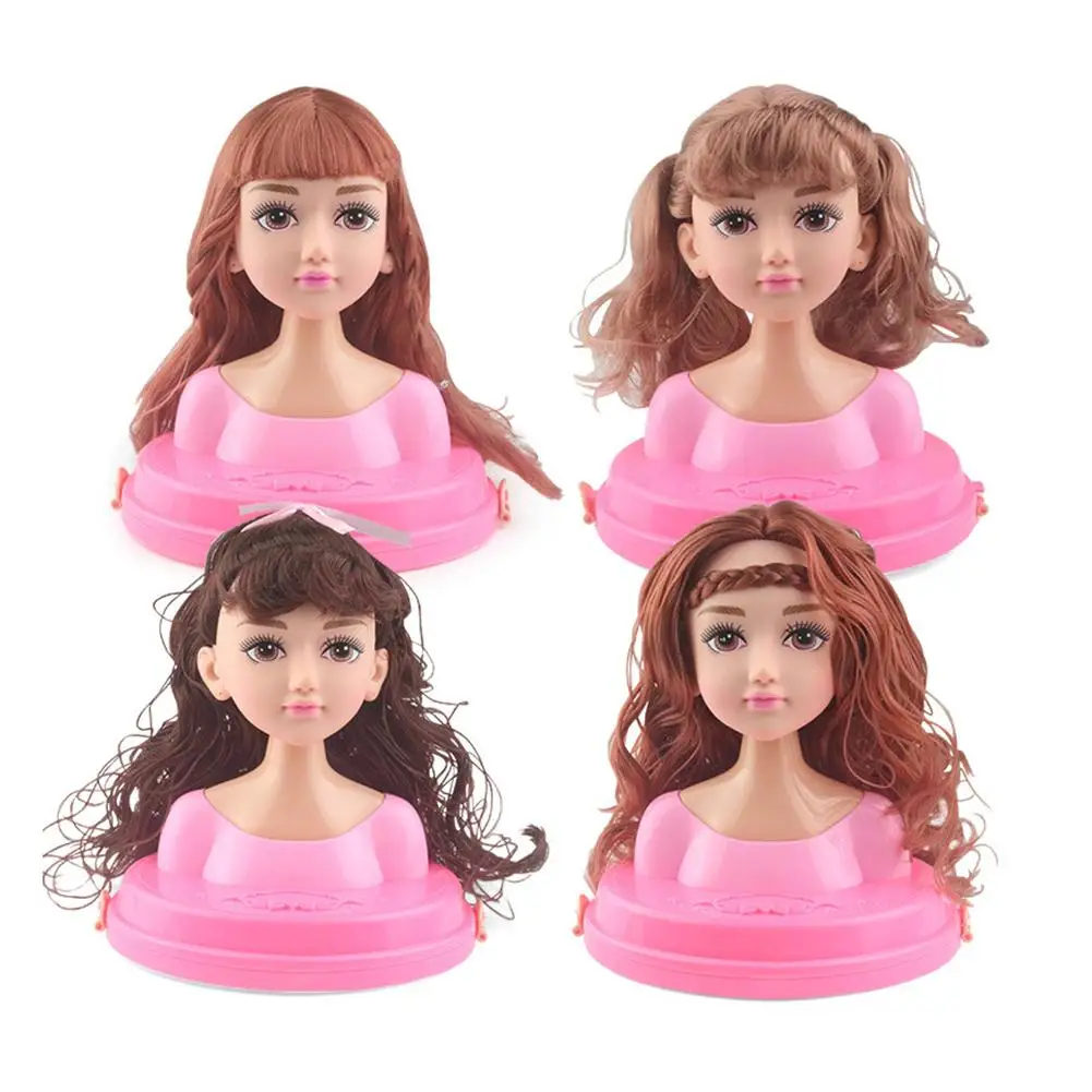 Макияж кукла голова девушки Playset с красоты и модные аксессуары