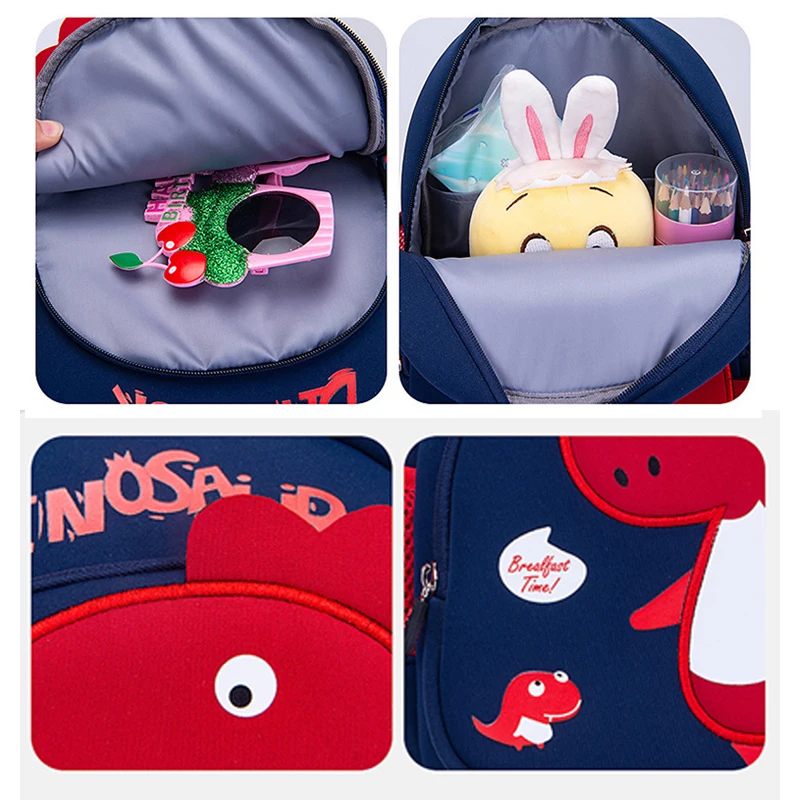 Children Bag Cute Cartoon Dinosaur Kids Bags Kindergarten Preschool Backpack for Boys Girls Baby School Bags 3-4-6 Years Old Kid images - 6