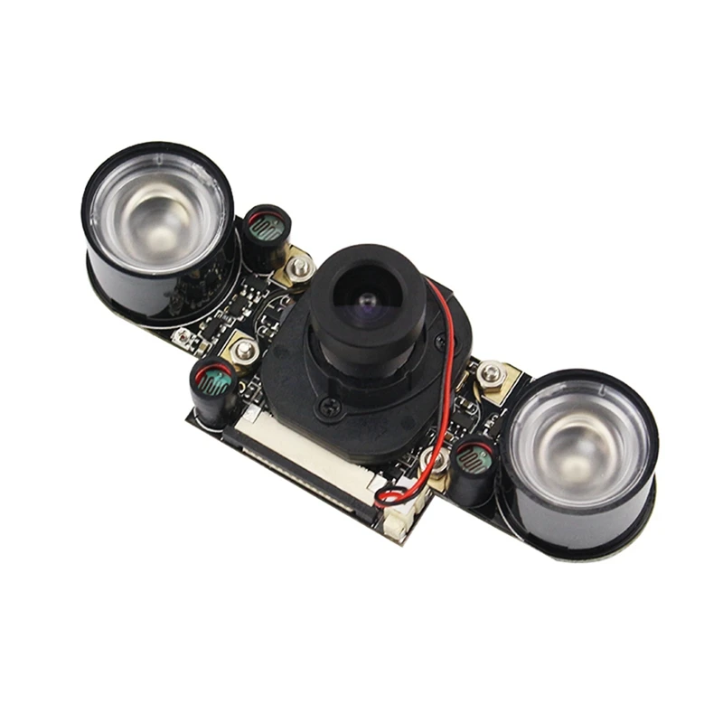 

Infrared Night Vision IR Camera for Raspberry Pi 4, Pi 3B+ Video Webcam with Case for 3D Printer