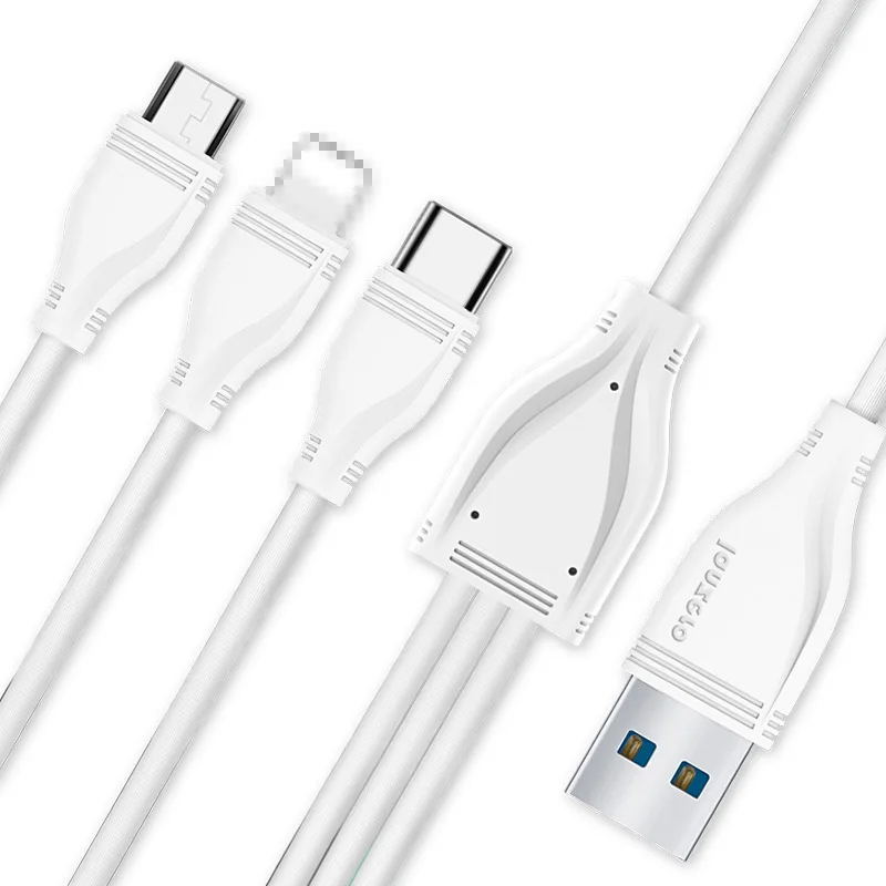 Мульти зарядный кабель 3-в-1 4FT несколькими портами USB для быстрой зарядки