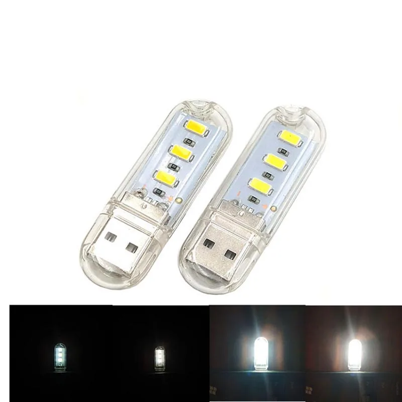 Wasafire Супер Мини рабочий светильник 3 светодиодный USB флэш портативный фонарь