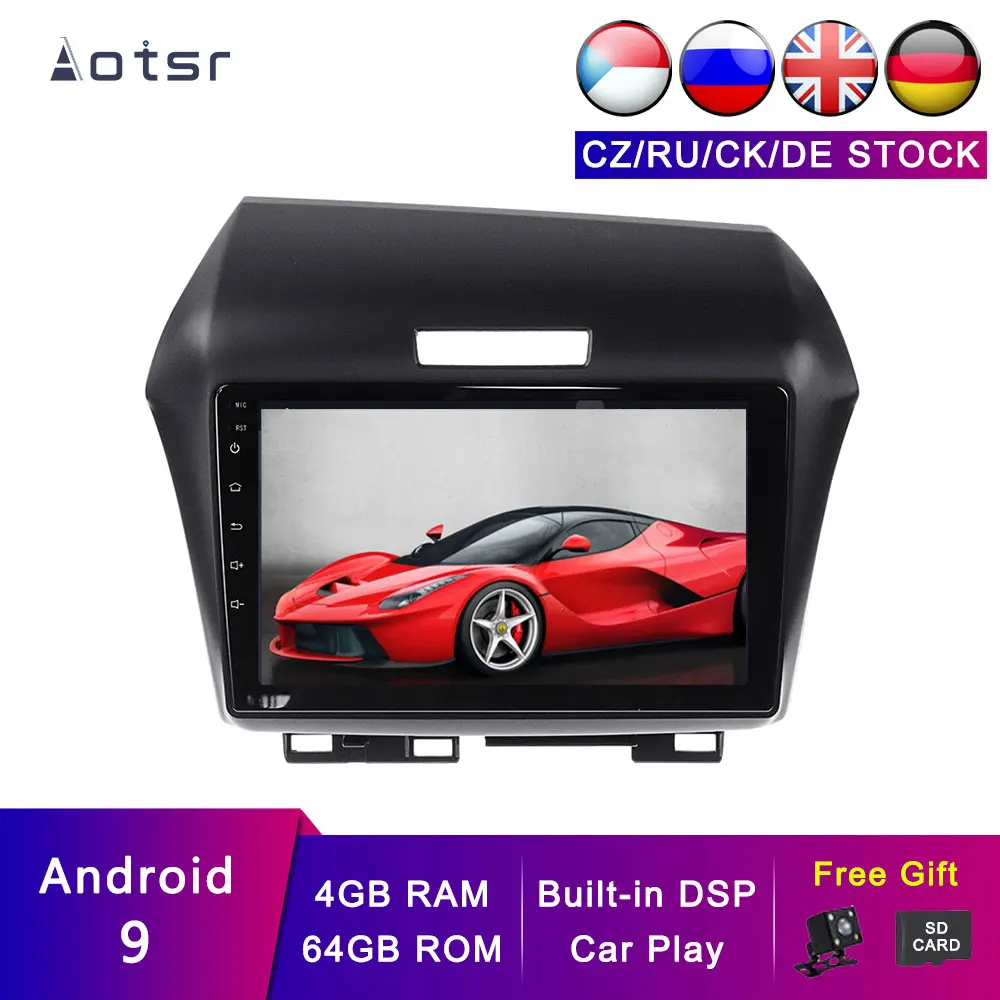 

AOTSR Android 9 Car Navigation For Honda Jade 2010-2017 Car GPS Navigation Tape Recorder Multimedia Player Head Unit 4G + 64G