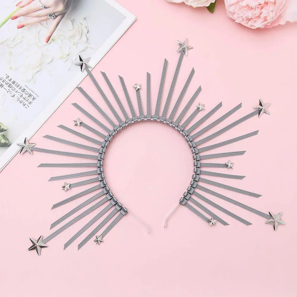 

Women Goddess Headdress Halo Gifts Hair Band Halo Crown Flower Crowns Headband Gold Crown