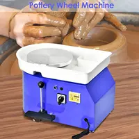 Blue Pottery Wheel 25CM 350W Electric Pottery Wheel Machine Ceramic Work Pottery Ceramic Forming Machine DIY Clay Art Foot Pedal