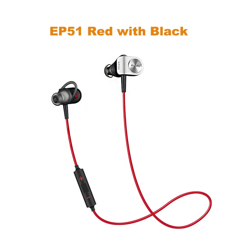 EP51 red and black Meizu EP51 EP52 Lite Беспроводные Bluetooth спортивные наушники стерео гарнитура с микрофоном Поддержка Apt-X 8 часов воспроизведения водонепроницаемый IPX5 - Цвет: EP51 red and black