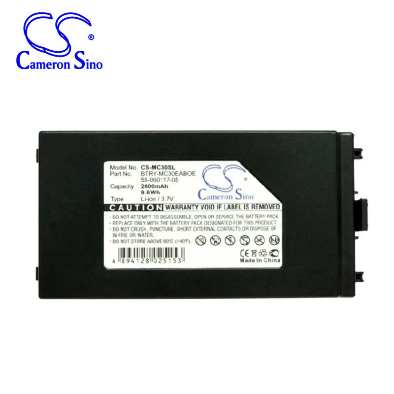 

CameronSino для SYMBOL MC30, MC3000, MC3000, лазер MC3070, MC3090, MC30X0, лазер 55-060117-05, 55-060117-86, аккумулятор BTRY-MC30EABOE