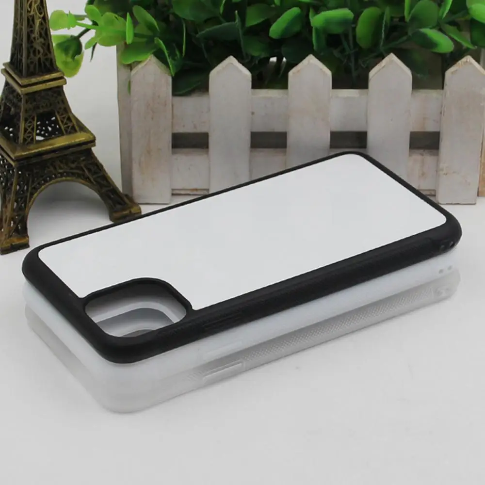 5PCS For iphone 13 12 Pro Max Mini Blank Silicone TPU+PC Sublimation print Case with Aluminum Inserts | Мобильные телефоны и