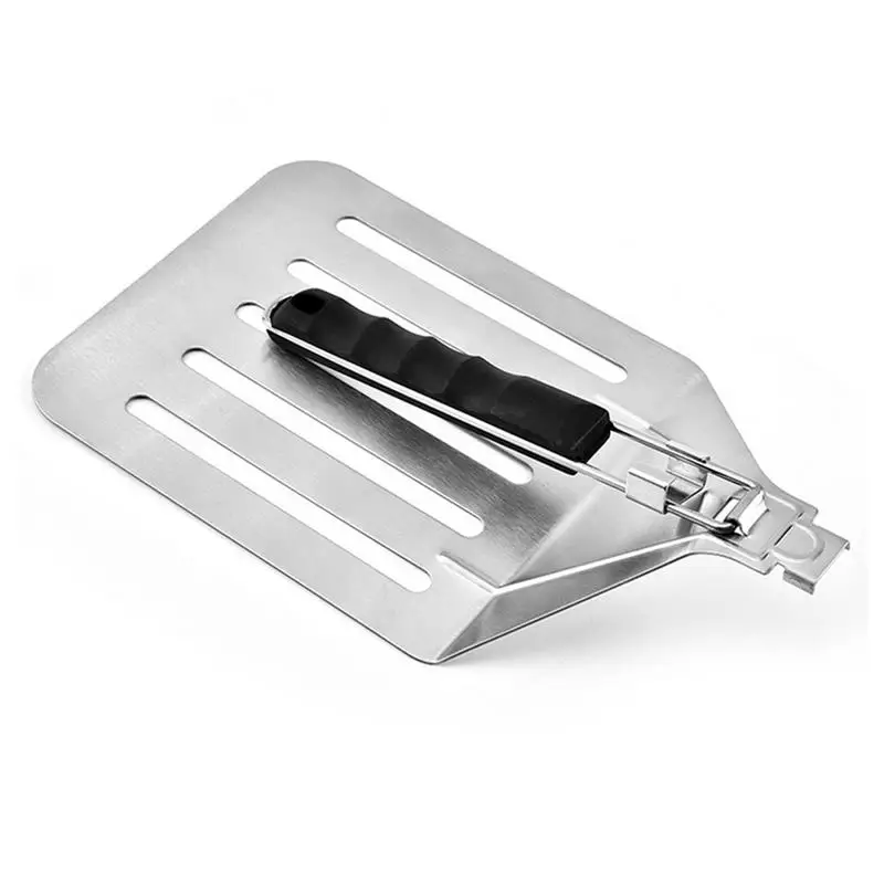 Cake Baking Tools Folding Shovel Stainless Steel Transfer Tray Leak Pizza Spatula Kitchen Supplies | Дом и сад