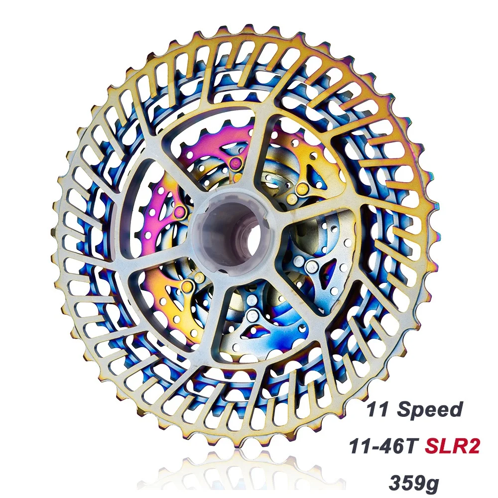 Цветная Радужная кассета 11 скоростей MTB Groupset s 11-46T SLR2 велосипедный свободный круг