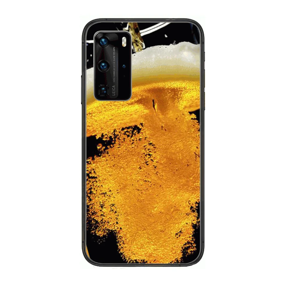 

Cool Hot beer fashion Style Phone Case For Huawei P 40 30 20 10 Lite Smart Z Pro Black Etui Coque Painting Hoesjes comic fashion