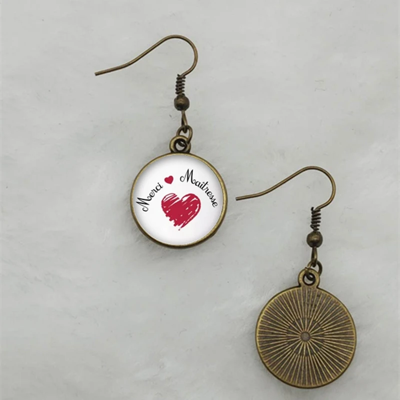 Модные серьги в подарок на День учителя высококачественные Подвесные из