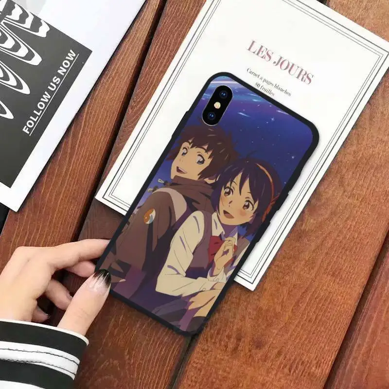 

Your Name japanese anime manga Phone Case for iPhone 11 12 mini pro XS MAX 8 7 6 6S Plus X 5S SE 2020 XR luxury coque cover