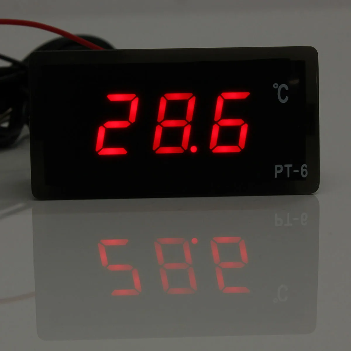 Горячая продажа Автомобильный Красный светодиодный цифровой термометр