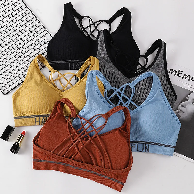 Женский спортивный бюстгальтер профессиональный Быстросохнущий ударопрочный