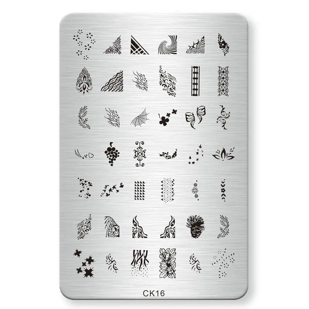 ANGNYA 1 шт. новые модные горячие шаблоны для дизайна ногтей стальные пластины