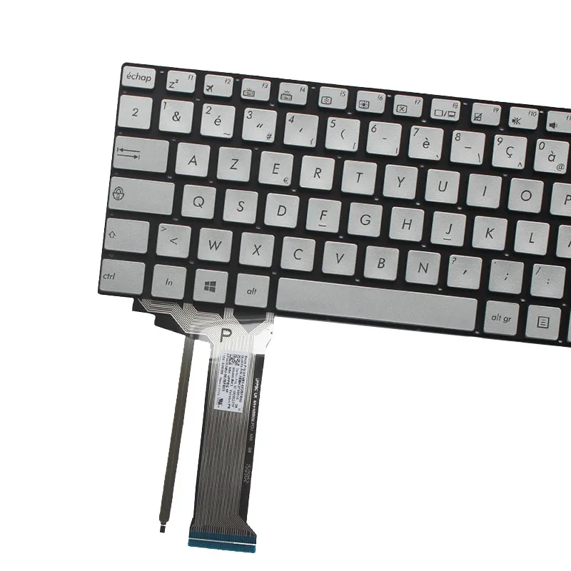 Клавиатура для ноутбука ASUS GL771 GL771J GL771JW GL771JM N552VW N552VX G771JM G771JW Серебристая с