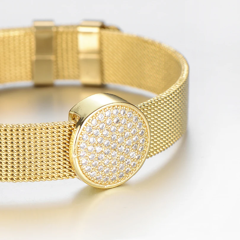 Классические круглые бусины-слайдеры Pipitree подвески золотого цвета медный