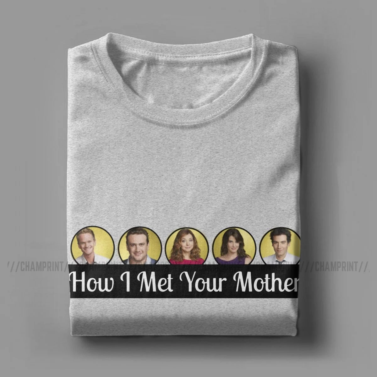 Футболка с надписью How I Met Your Mother Men хипстерская футболка коротким рукавом круглым