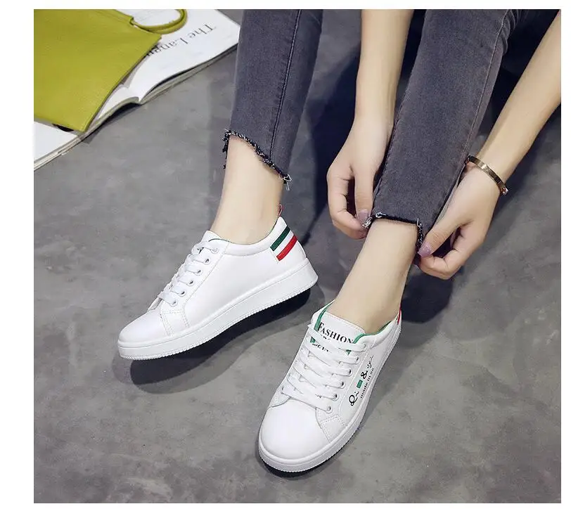 Женские туфли на плоской подошве белые модные в Корейском стиле весна 2019 | Обувь