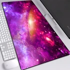 Большой коврик для мыши XL Galaxy Starry Sky, Настольный коврик с принтом из натурального каучука, прецизионный коврик с окантовкой, игровые аксессуары, игровой коврик для мыши